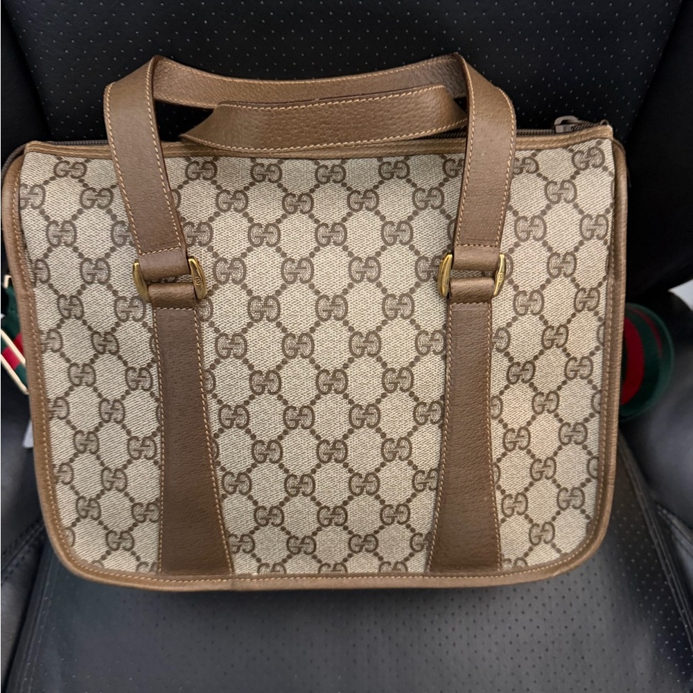 Gucci Vintage 2 Way Coated Canvas Monogram - Picture 6 of 14